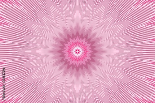 flower pattern floral pink kaleidoscope. kalamkari.