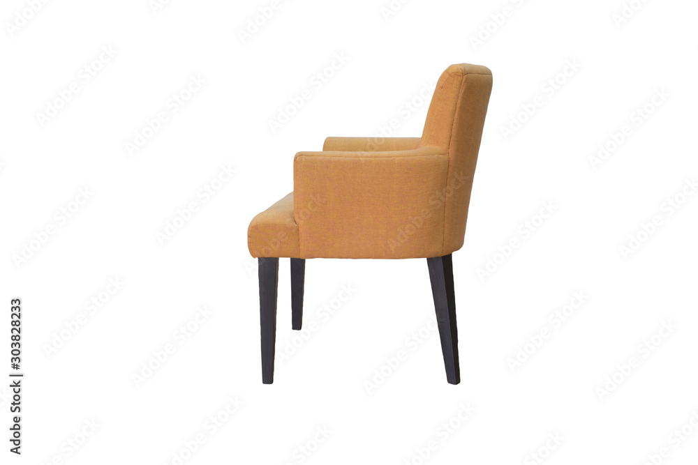 A studio shot of armchair isolated on white background A studio shot of armchair isolated on white background