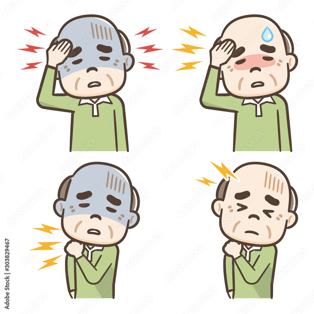 頭痛　肩こり　シニア　男性