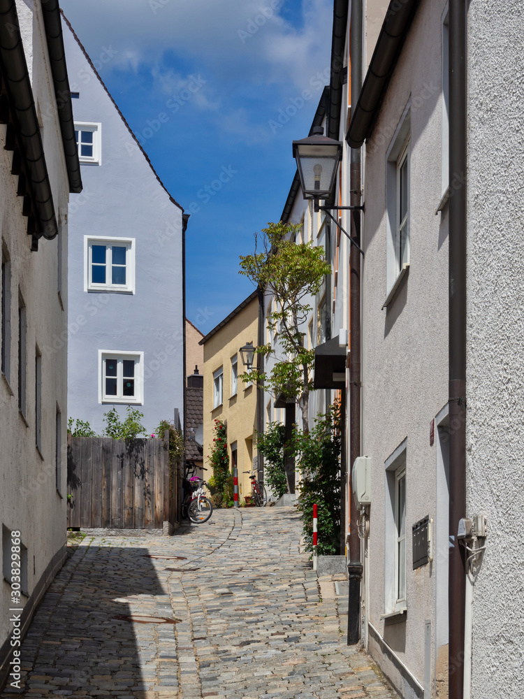 old streets of Freising Germany