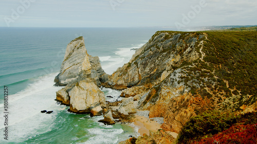 Natural Park of Sintra at Cape Roca in Portugal called Cabo de Roca - travel photography photo