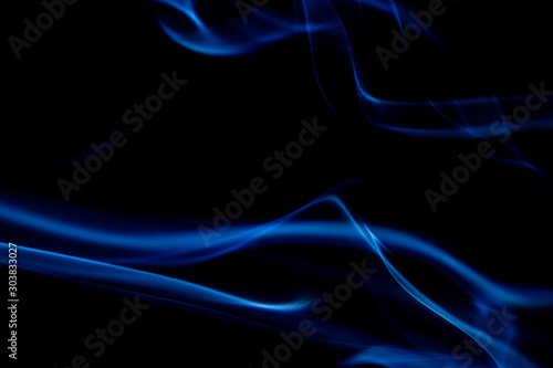  Abstract smoke on black.