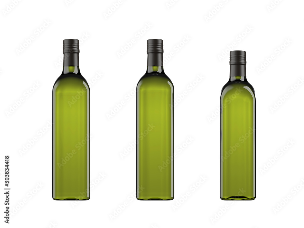 Collection of oil bottles for packshot, Marasca model 750ml, Marasca ...
