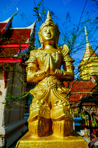 Photography statue of buddha in thailand, digital photo picture as a background