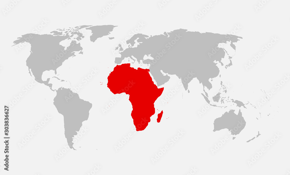 World map vector Africa worlwide info graphic