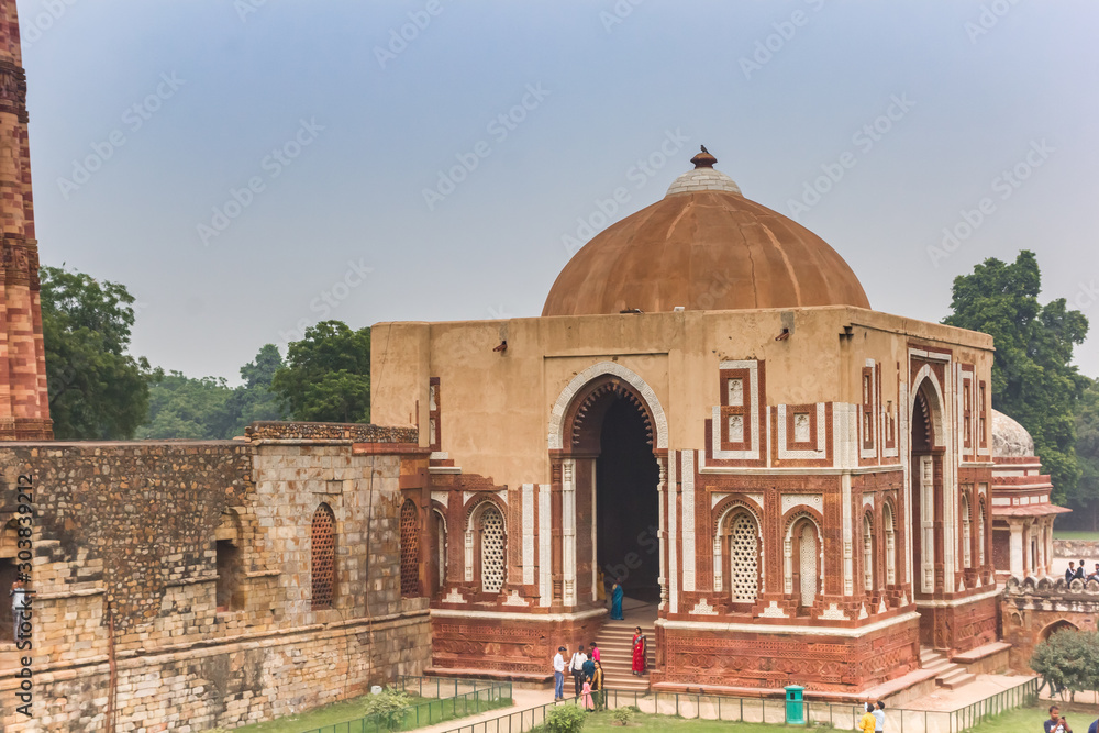 Imam Zamin's Tomb at the Qutub Minar in New Delhi, India