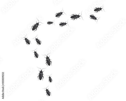 cockroaches vector icon illustration design