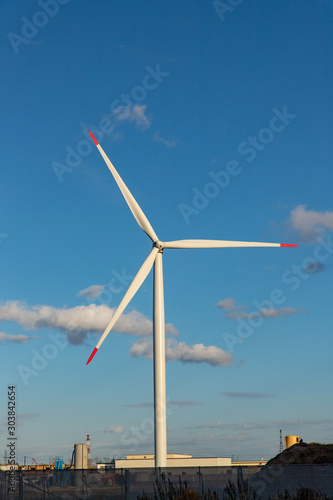 石狩新港 風力発電風車