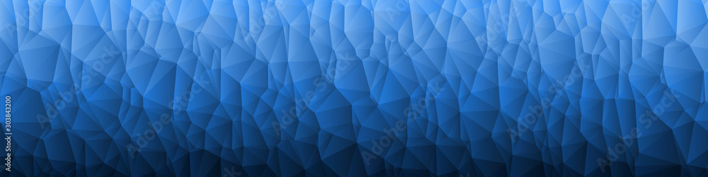 Fototapeta premium Abstract Color trianglify Generative Art background illustration