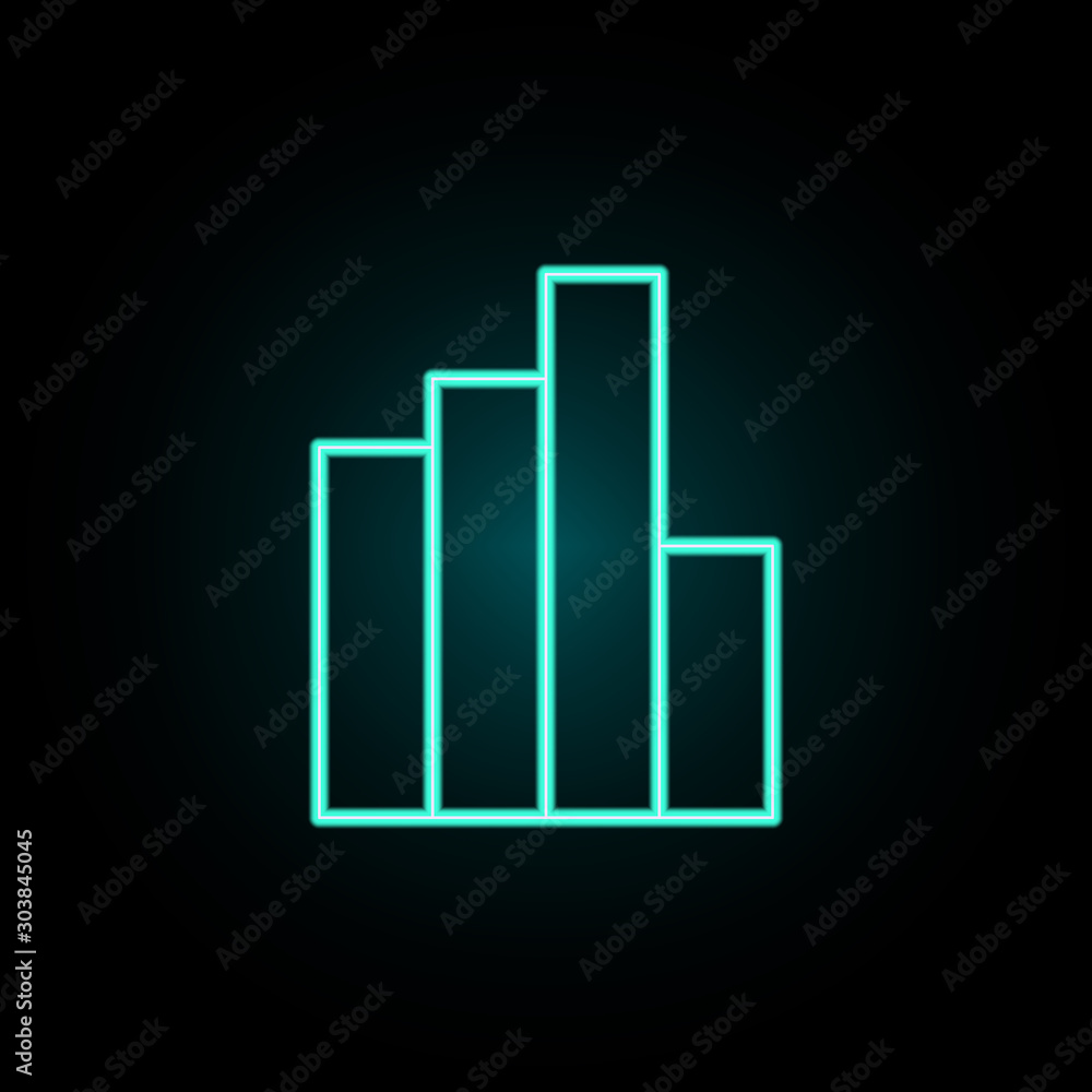 Schedule neon icon. Simple thin line, outline vector of banking icons for ui and ux, website or mobile application Schedule neon icon. Simple thin line, outline vector of banking icons for ui and ux, website or mobile application