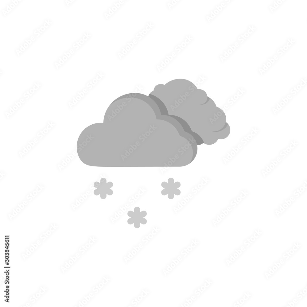 Cloud swarm snow snowflakes icon. Simple line, outline vector of two color weather icons for ui and ux, website or mobile application Cloud swarm snow snowflakes icon. Simple line, outline vector of two color weather icons for ui and ux, website or mobile application