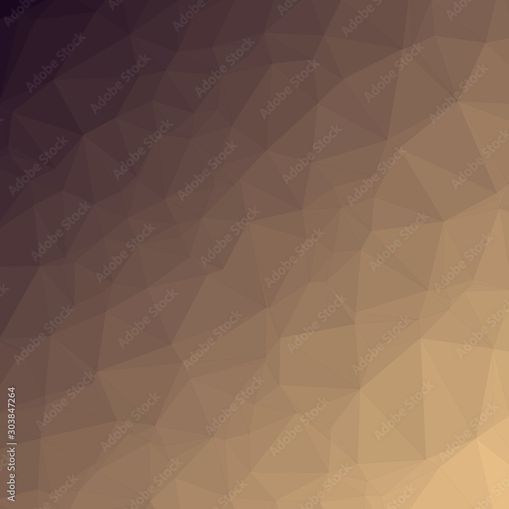 Obraz premium sand Color Abstract trianglify Generative Art background illustration