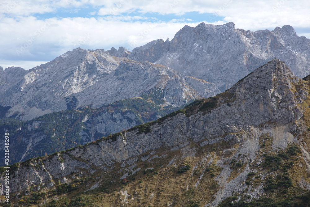 NB__9815 Steep face in mountain range