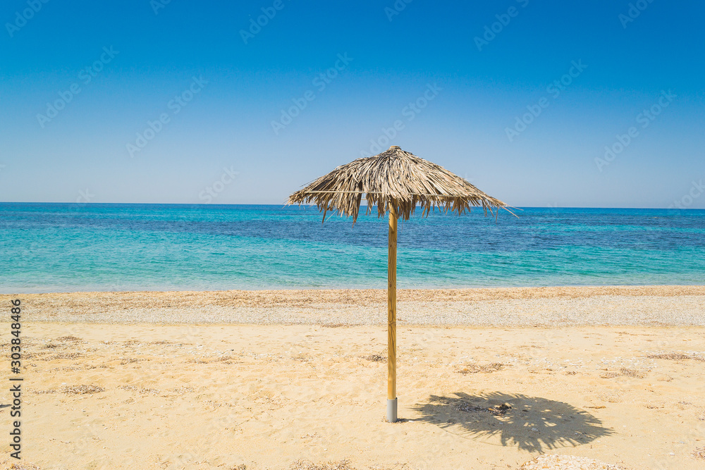 Umbrella isolated on the beach