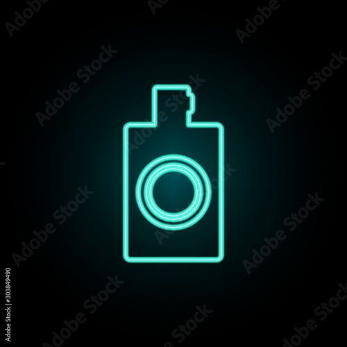 Spray neon icon. Simple thin line  outline vector of web icons for ui and ux  website or mobile application