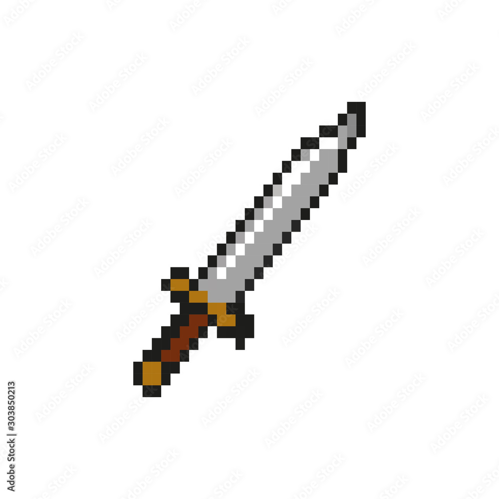 Minecraft sword icon by Friconix (fi-snluxl-minecraft-sword)  line,up,normal,square,minecraft,sword,pixelart,pixel,minecraft-sword,mojang