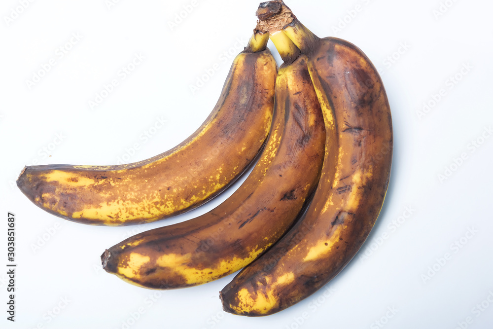Fotografie Darkened banana peel