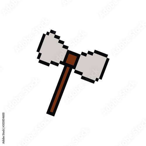 cudgel 8 bits pixelated style icon