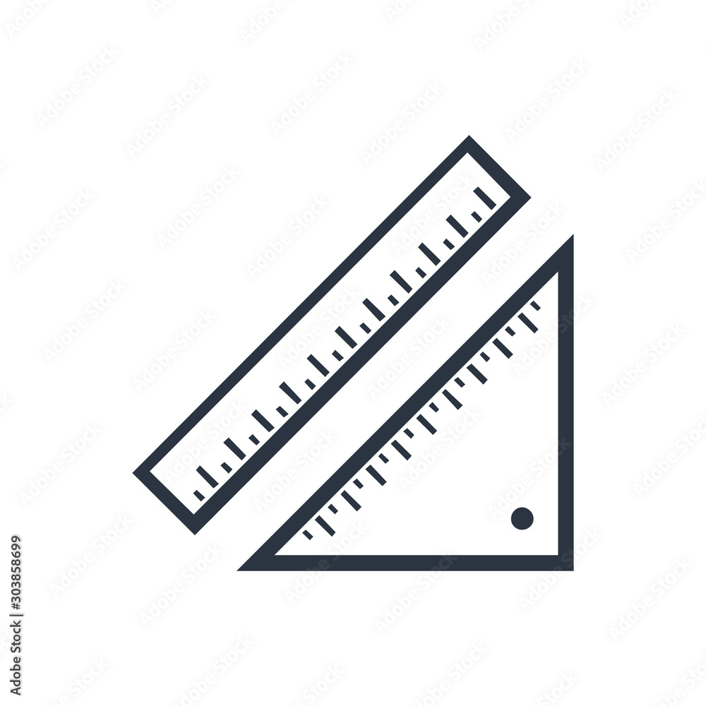 Rulers outline icon. linear style sign for mobile concept and web design. Measurement and triangle ruler simple line vector icon. Symbol, logo illustration. Pixel perfect vector graphics Rulers outline icon. linear style sign for mobile concept and web design. Measurement and triangle ruler simple line vector icon. Symbol, logo illustration. Pixel perfect vector graphics