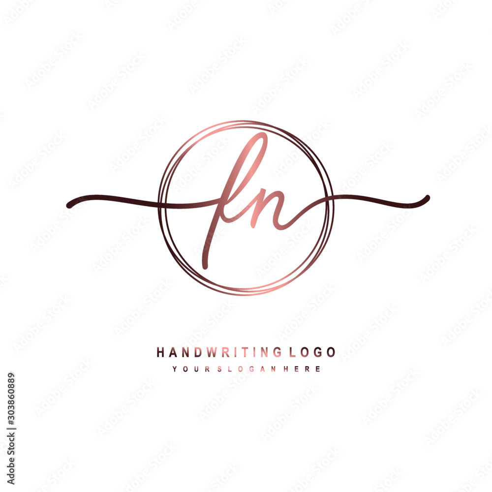 FN Initial handwriting logo design with circle lines dark pink gradation color. handwritten logo for fashion, beauty, team, wedding, luxury logo FN Initial handwriting logo design with circle lines dark pink gradation color. handwritten logo for fashion, beauty, team, wedding, luxury logo
