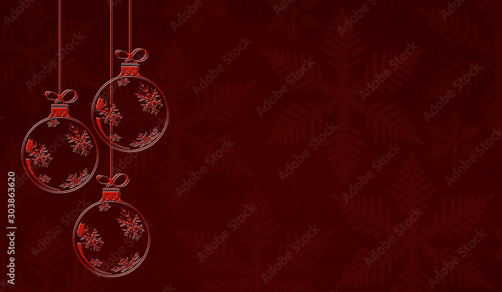 christmas background with red balls christmas background with red balls