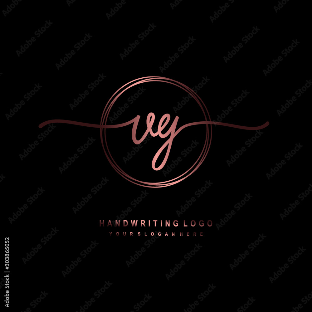 VG Initial handwriting logo design with circle lines dark pink gradation color. handwritten logo for fashion, beauty, team, wedding, luxury logo VG Initial handwriting logo design with circle lines dark pink gradation color. handwritten logo for fashion, beauty, team, wedding, luxury logo