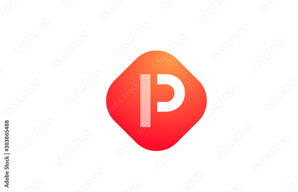 letter P alphabet icon logo shape for business company design letter P alphabet icon logo shape for business company design