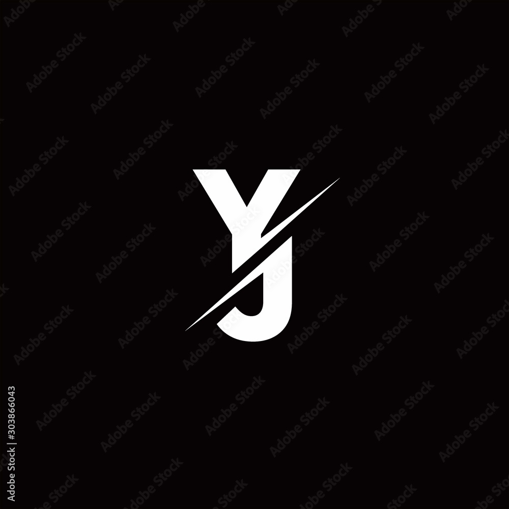 Yj logo monogram emblem style with crown shape Vector Image