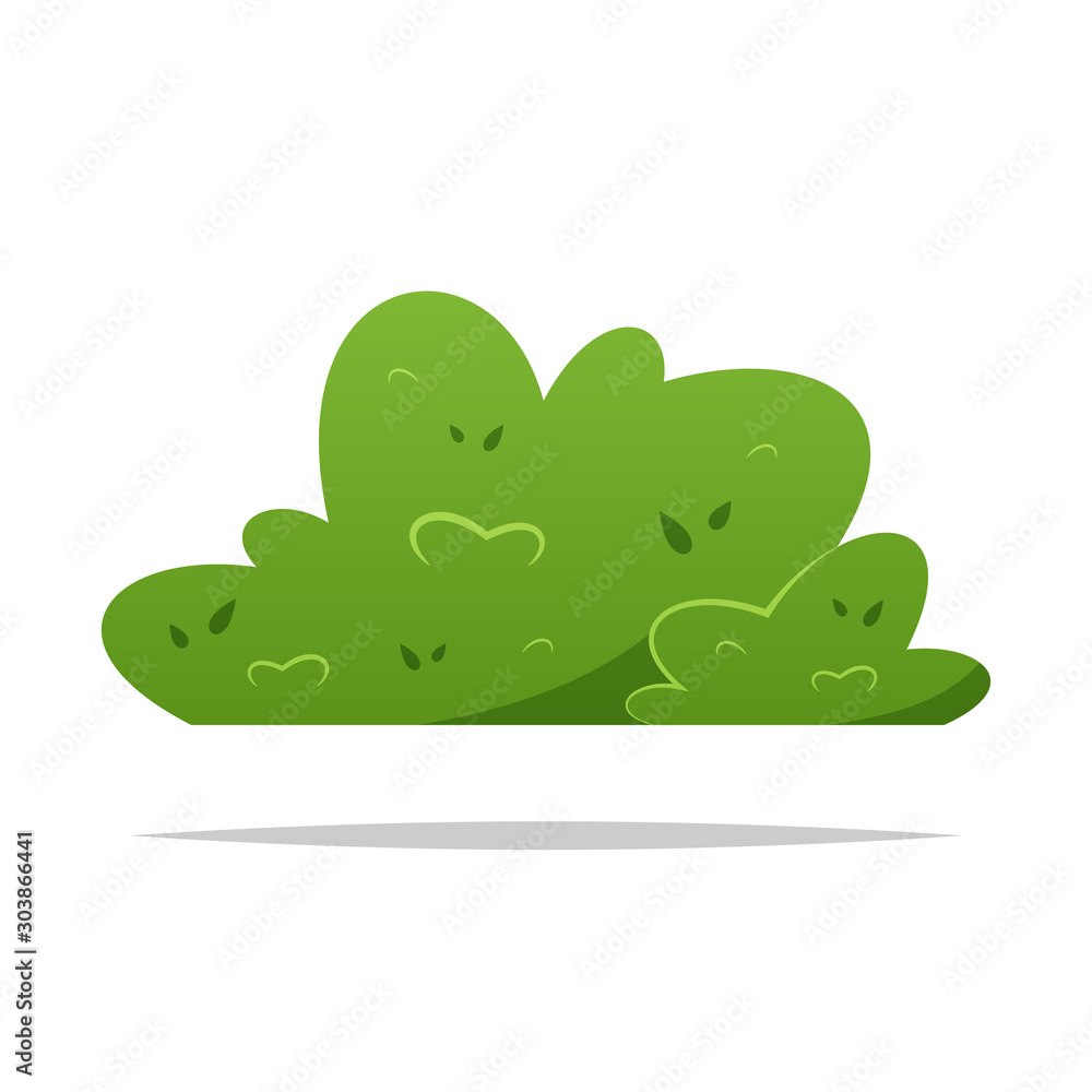 Bushes vector isolated illustration Bushes vector isolated illustration