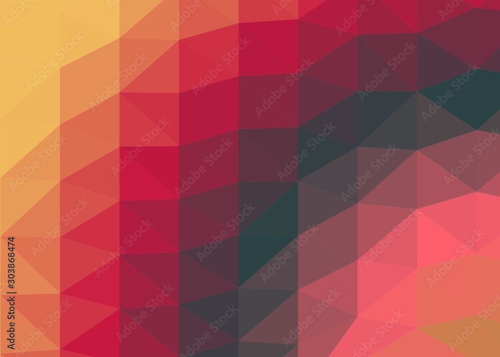 Obraz premium dutch Color Abstract trianglify Generative Art background illustration