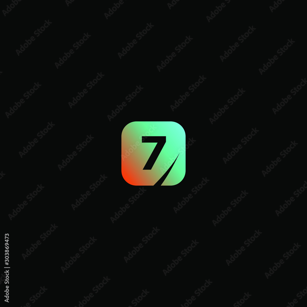 Initial Letter 7 Logo Template Design Initial Letter 7 Logo Template Design
