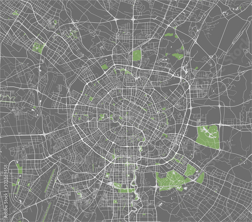 map of the city of Chengdu, China