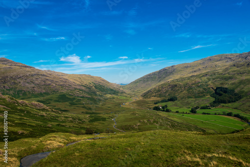 Through the scenic valleys and Mountains in Cumbra, Lake District photo