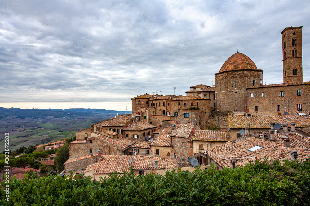 Volterra medieval town in Tuscany Italy