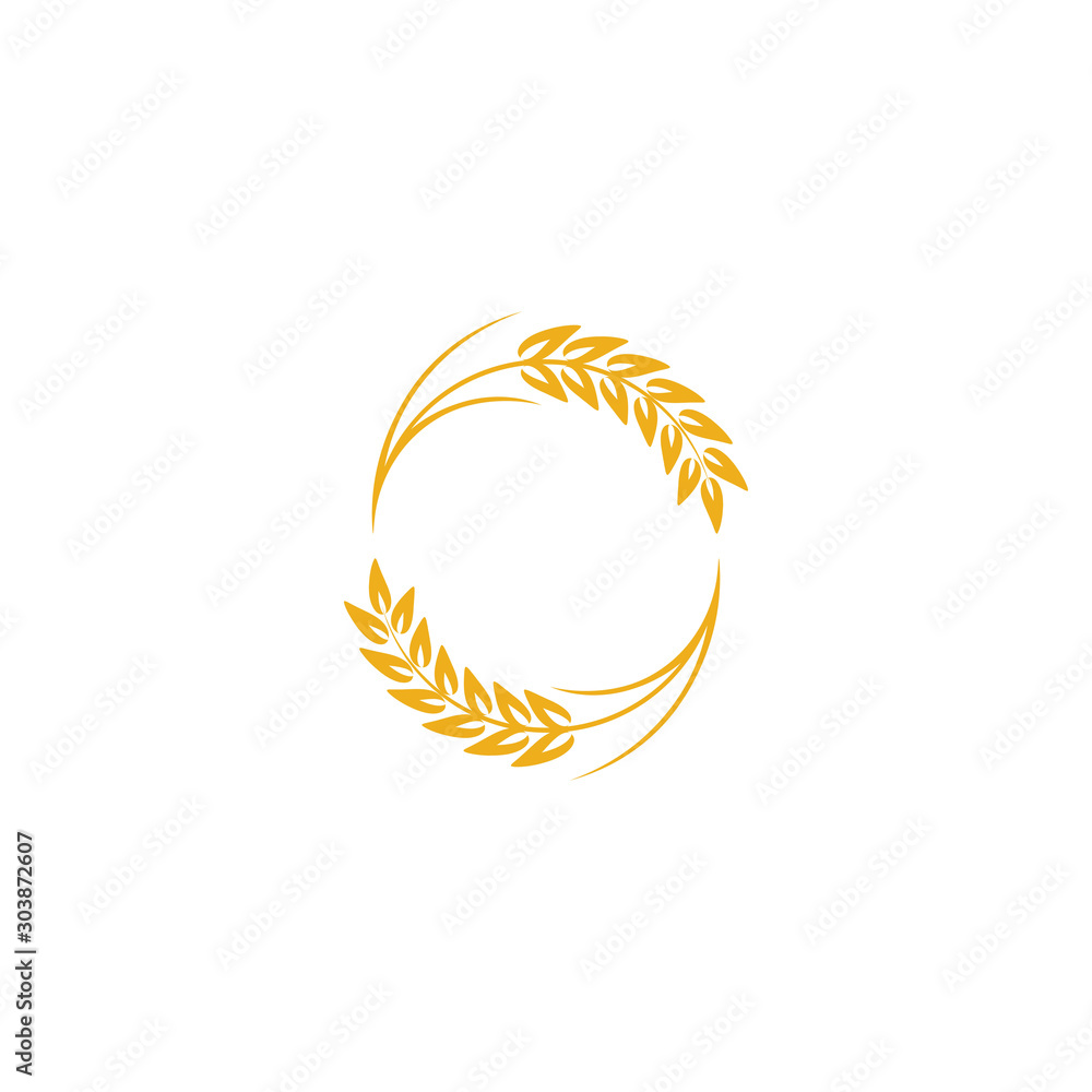Agriculture Wheat logo template vector icon design Agriculture Wheat logo template vector icon design