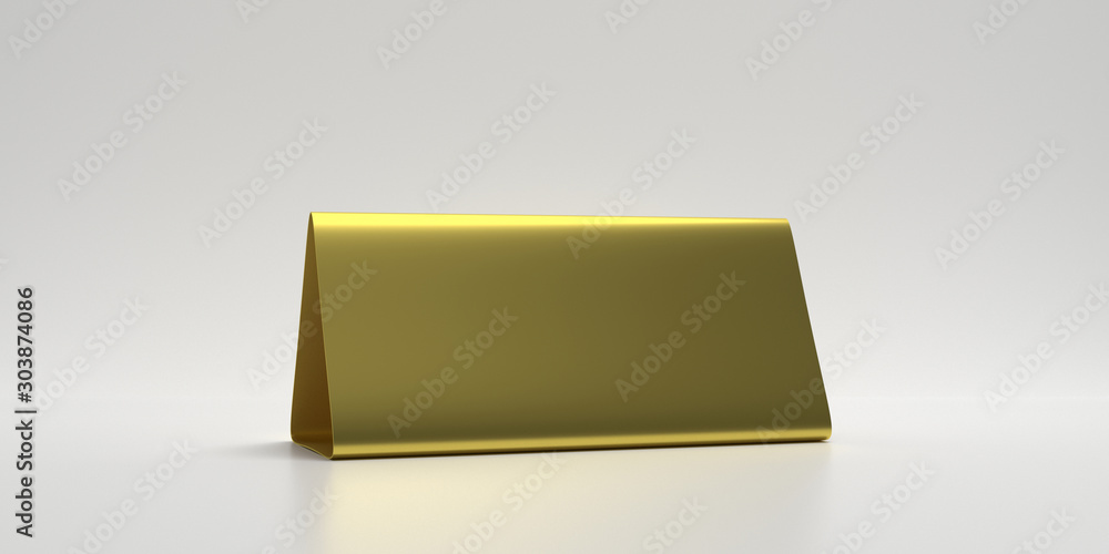 Ταπετσαρία Table tent, reserved card sign empty blank isolated against white background