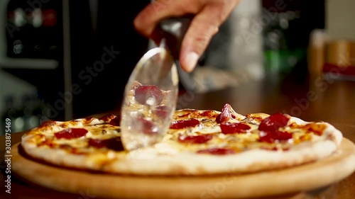 Italian pizza dough making stages