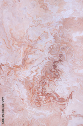 Abstract painting acrylic liquid pouring marble