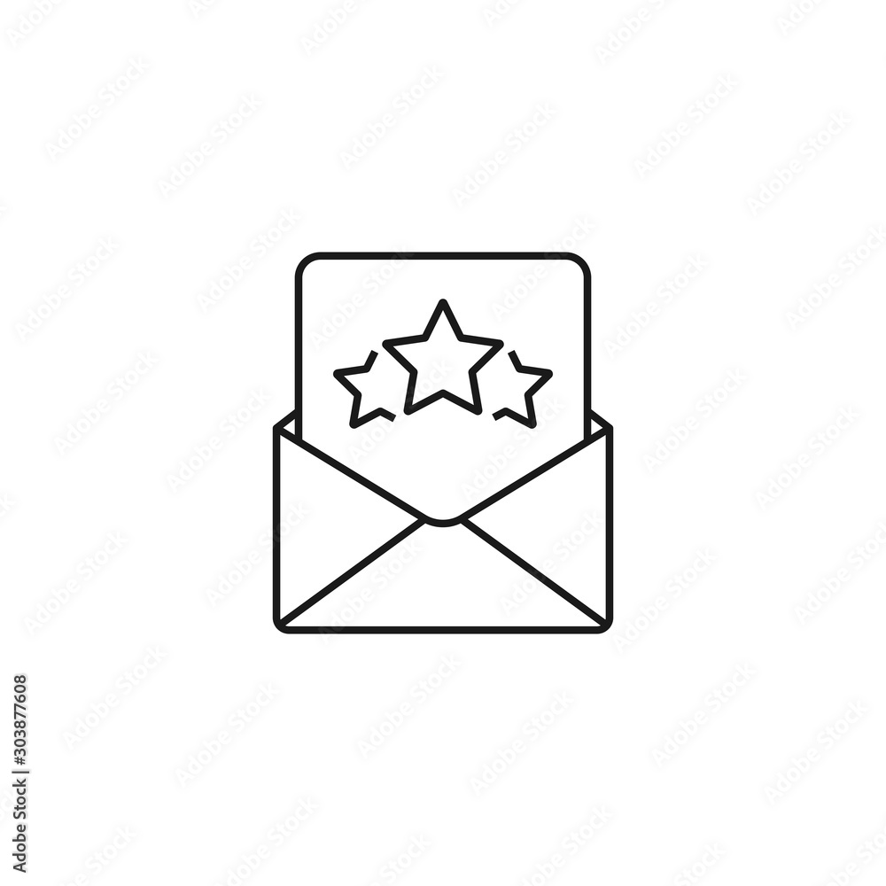 mail feedback - minimal line web icon. simple vector illustration. concept for infographic, website or app. mail feedback - minimal line web icon. simple vector illustration. concept for infographic, website or app.