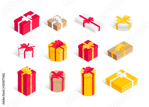 Isometric gift box set