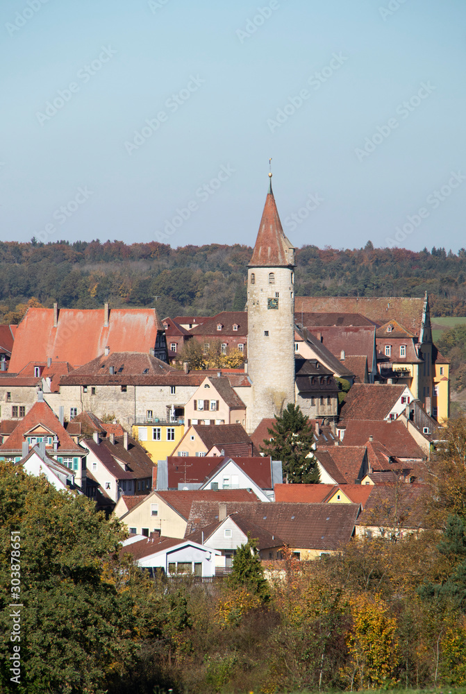 Kirchberg an der Jagst in Hohenlohe, Baden-Württemberg, Germany