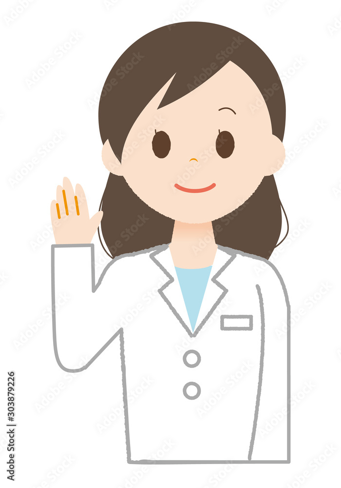 女性 白衣 案内 女性 白衣 案内