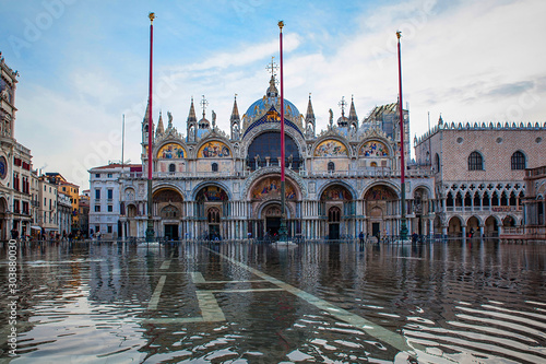 San Marco square, flood in Venice © Alena