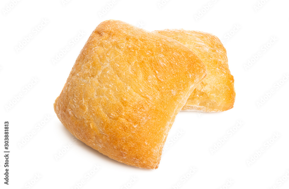 Ciabatta (Italian bread) isolated Ciabatta (Italian bread) isolated