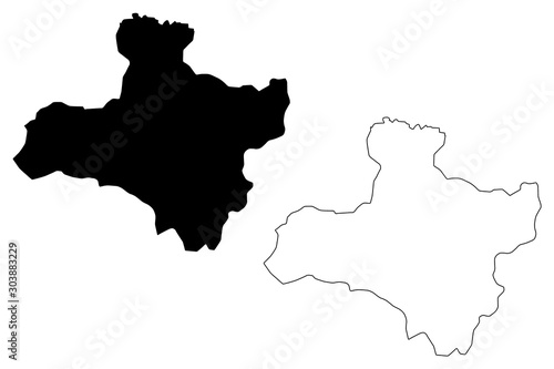 Zavkhan Province  aimags  Provinces of Mongolia  map vector illustration  scribble sketch Zavkhan Aimag map....