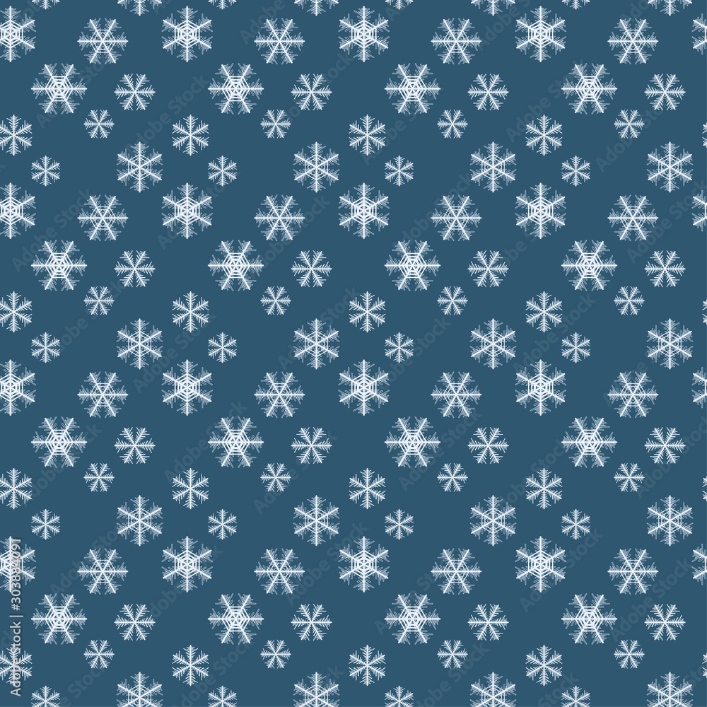 Winter snowflakes seamless pattern. Decorative vector illustration. Winter snowflakes seamless pattern. Decorative vector illustration.