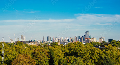 View of London skyline