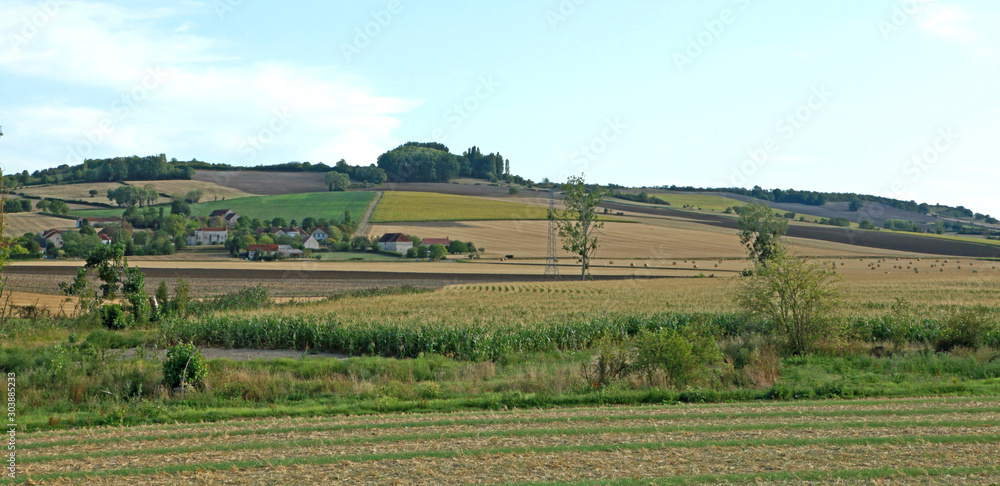 Paysage agricole en Auvergne