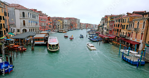 Canal Grande is the main navigable waterway in Venice Island in