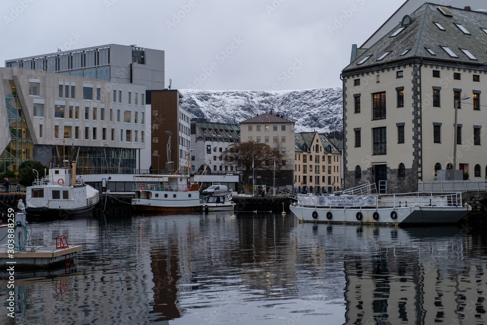 Norwegen im November Alesund